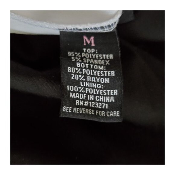 J for Justify Sleeveless Black & White Tie Waist Cargo Jumpsuit Size M - Picture 15 of 16